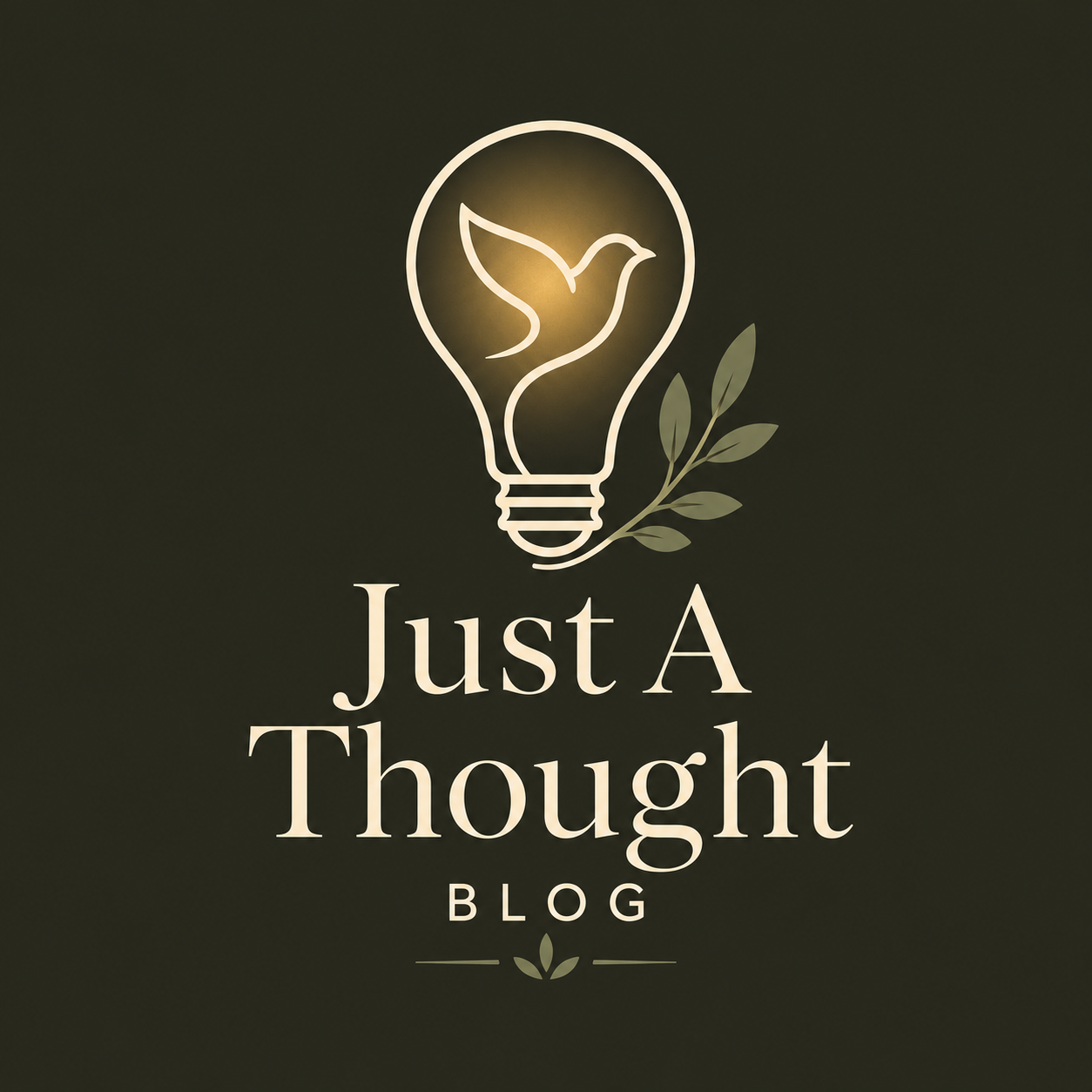 Just A Thought dark mode logo